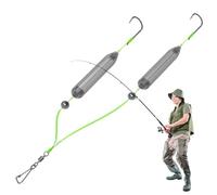 Montages de Base | Flunderrigs pour kaderfloat de mer avec Double Crochet l'arrière | Idéal pour rivière, Quai, Offshore, Perche, pessca de remorquage et pessca sur