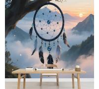 Montagne Attrape-Rêves Grand papier peint autocollant Paysage Au Lever Du Soleil cadeau pour chambre d'enfant chambre de bébé décoration murale Papier peint mural poster 826x589cm