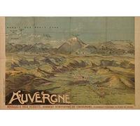 Montagne Auvergne Affiche Poster Reproduction - Format 50X70 cm Papier 300 GR - Vente du fichier numérique HD Possible Nous Consulter (Boutique : affichevintage.FR)
