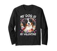 Montagne Bernoise Saint Valentin Mon Chien Est My Valentine Manche Longue
