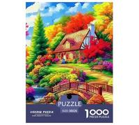 Montagne Campagne 1000 Pièces Thème Paysage Puzzles pour Adultes Un Puzzle Difficile Jeu Éduchatif Défi Jouets Enfants Jeu De Puzzle pour Toute La Famille Cadeaux pour Femmes Cadeaux pour Hommes 3