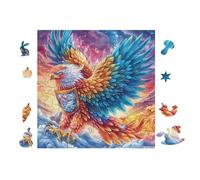 Montagne de l'aigle 100 Pièces Puzzle pour Ado en Carton Épais Haute Densité Facile Débutant Jeu De Société Idée Cadeau Anniversaire Petit Prix Premium 28x28cm