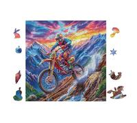 Montagne de Motos 100 Pieces Casse-tête Expert Confirmé en Carton sans Déformation Très Difficile Niveau Expert Jeu De Société Collection Cadeau Premium 28x28cm
