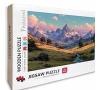 Montagne EnneigéE Puzzle Bois, Voir Puzzle 2000 pièces Adultes avec Boîte 99x70cm, Activités de Loisirs en Famille, Jeux de Puzzle de Haute Qualité, Convient à la Plupart des Gens, Cadeaux, Z-7081