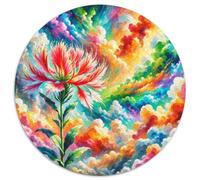 Montagne Le Dragon Eye Cynaroides Puzzle Rond De 1000 Pièces pour Adultes Blumen Filles Classiques Encastrement Parfait Qualité Premium Activité Relaxation 1000pcs (67.5x67.5cm)