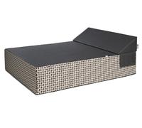 MONTAGNE | Lit de piscine COZIP Anthracite / PALOMA | 180 x 140 x h38 cm / Tissu Batyline