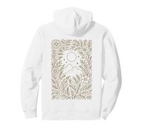 Montagne, Lune, Nuit, Floral, botanique, Nature, scène Sweat à Capuche