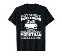 Montagne Russe Loisirs D'attraction Parc De Jeux Grand Huit T-Shirt