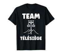 Montagne Ski Citation Humour Team Télésiège T-Shirt