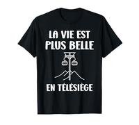 Montagne Ski Citation Humour Télésiège T-Shirt