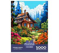 Montagne Village Cottage Puzzle 1000 Pièces Educa Jouet Cadeau Unique De l'art De La Décoration intéressant Jeu Éduchatif Challenge Toy Adultes Et Enfants À Partir De 14 Ans 38x26cm/1000pcs