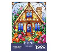Montagne Village Cottage Puzzle 1000 Pièces Educa Jouet Cadeau Unique De l'art De La Décoration intéressant Jeu Éduchatif Challenge Toy Adultes & Enfants des 14 Ans 38x26cm/1000pcs