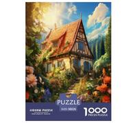Montagne Village Cottage Puzzle 1000 Pièces Educa Jouet en Bois Cadeau Unique De l'art De La Décoration Jeu Éduchatif Challenge Toy Adultes & Enfants des 14 Ans 38x26cm/1000pcs