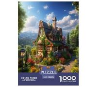 Montagne Village Cottage Puzzle 1000 Pièces Educa Jouet en Bois Divertissement Créatif De l'art De La Décoration Jeu Éduchatif Challenge Toy Adultes & Enfants des 14 Ans 38x26cm/1000pcs
