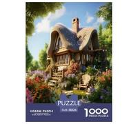 Montagne Village Cottage Puzzle 1000 Pièces Educa Jouet en Bois Divertissement Créatif De l'art De La Décoration Jeu Éduchatif Challenge Toy Adultes Et Enfants À Partir De 14 Ans 38x26cm/1000pcs