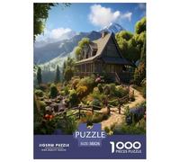 Montagne Village Cottage Puzzle 1000 Pièces Educa Jouet en Bois Divertissement Créatif De l'art De La Décoration Jeu Éduchatif Challenge Toy pour Adultes Et 38x26cm/1000pcs