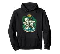 Montagnes Bleues Surf Eaux Chaudes T-Shirt Sweat à Capuche