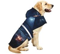 Montagnes couvertes de Starlight Imperméable et Veste de pluie pour chiens de petite, moyenne et grande taille avec bandes réfléchissantes et sangle ventrale réglable