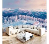 Montagnes Des Carpates Papier Peint 366 x 254 cm (B x H) 3D Coucher De Soleil Mural Poster Murale Intissé pour Chambre Salon Restaurant Personnalisé Décoration Personnalisé Décoration Murale W-789
