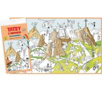 Montagnes des Tatras avec humour - Été. Livre de coloriage XL - Couleur