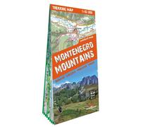 Montagnes du Monténégro. Durmitor, Bjelasica, Prokletije, Komovi 1/65.000 (carte grand format laminée; trekking tQ). Montenegro Mountains - - Collectif - Expressmap - Atlas / carte