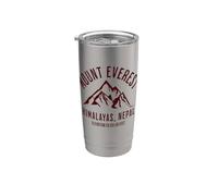 Montagnes du Népal de l'Everest Himalaya Escalade Gobelet isotherme en acier inoxydable double paroi