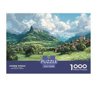 Montagnes et rivières Puzzle Adulte 1000 Pièces Montagnes élevées De Qualité Supérieure : Le Vrai Challenge des Puzzles - Le Cadeau Qui Marque Adultes & Jeunes (14+) 52x38cm/1000pcs
