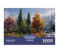 Montagnes et rivières Puzzle pour Adultes - 1000 Pièces Montagnes élevées De Qualité Supérieure : Challenge Éducatif Conçu pour Un Public Large (Homme, Femme, Adultes, Enfants 14+) 52x38cm/1000pcs