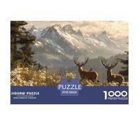 Montagnes et rivières Puzzle pour Adultes - 1000 Pièces Montagnes élevées De Qualité Supérieure : Le Défi Ultime du Puzzle pour Tous (Homme, Femme, Adulte, Enfant 14+) 38x26cm/1000pcs