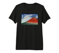 Montagnes Fuji par Temps Clair par Katsushika Hokusai (1831) T-Shirt Haut de Gamme