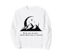 Montagnes Lune et étoiles, la réponse à Vos rêves -Noir Sweatshirt