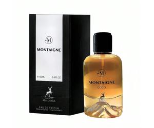 Montaigne Coco 100ML Eau de parfum Femme - Inspiré par Coco Vanille Mancera Inspiré par Coco Vanille de ManceraNote de tête : Noix de coco, Pêche blancheNote de cœur : Noix de coco, Pêche blancheNote