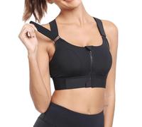 montalpin Mont Alpin Brassière Fit&Go - Maintien, Confort et liberté de Mouvement Brassière de Sport Femme à Maintien Élevé avec Fermeture Éclair Frontale, pour Fitness, Jogging, Yoga