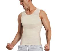 montalpin Mont Alpin Débardeur OrthoShape - Affine, Redresse, booste Votre Confiance de Compression pour Homme, T-Shirt Gainant Confortable, Maillot de Corps à Effet Plat Ventre