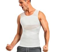 montalpin Mont Alpin Débardeur OrthoShape - Affine, Redresse, booste Votre Confiance de Compression pour Homme, T-Shirt Gainant Confortable, Maillot de Corps à Effet Plat Ventre