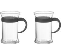 montana 057841 Verre à thé 'Duo' 250 ml, h : 11 cm, Ø 7 cm, transparent (2 unités)