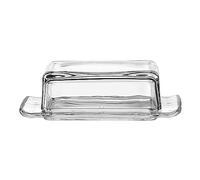 Montana Brunch 057210 Beurrier pour 250 g de beurre, boîte à beurre en verre, bol à beurre avec couvercle, 2 pièces, transparent