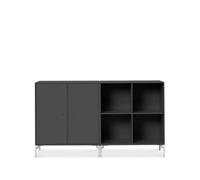 Montana Buffet Pair anthracite 04. pieds chromés