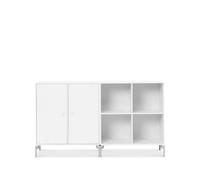 Montana Buffet Pair new white 101. pieds chromés