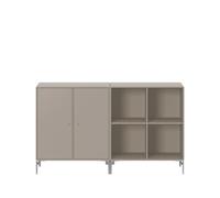 Montana Buffet Pair truffle 141. pieds chromés