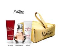 Montana - Coffret Parfum de femme Eau de Parfum 100ml + Lait Parfumée 100ml + Gel Douche 100ml