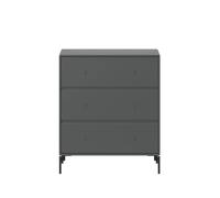 Montana Commode Carry anthracite 04. pieds noirs laqués