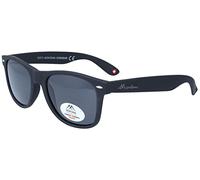Montana Eyewear MP1-XL Lunettes de soleil polarisantes en plastique mat noir et gris