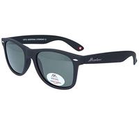 Montana Eyewear MP1A-XL Lunettes de soleil polarisantes en plastique mat noir et vert
