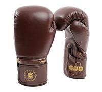 MONTANA - Gants de Boxe Victory Heritage - Boxing & Sports de Combat - Cuir de Vachette - 12 oz (340,2 g) - Marron