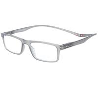 Montana Lunettes de lecture prêtes à l'emploi en plastique avec extrémités magnétiques en différentes couleurs, gris, + 2,00