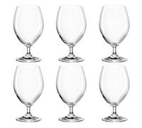 montana Pure 042423 Lot de 6 verres à eau lavables au lave-vaisselle Style classique Verre à jus 390 ml