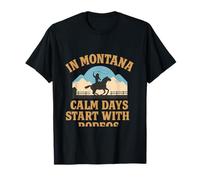 Montana Rodeo Typographie Western Motif State Pride T-Shirt