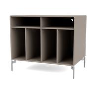 Montana Selection SPIN I Étagère en Vinyle 141-Truffe/01- Chrome