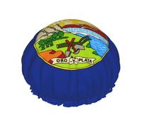 Montana State Flag Print Bonnet de douche doublé pour femme réutilisable, double couche imperméable